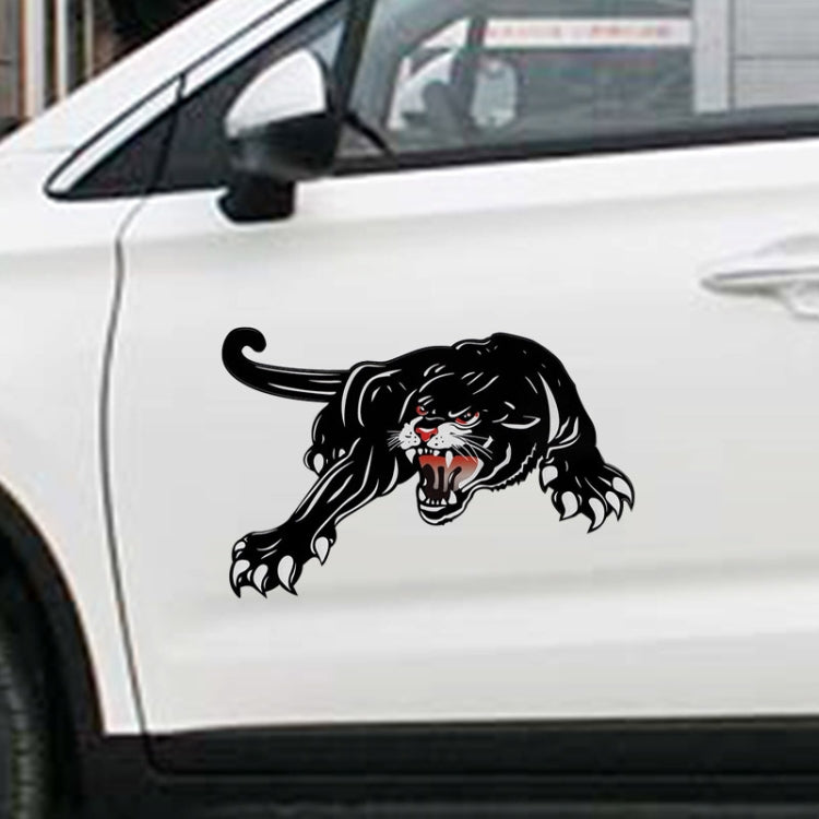 2pcs Colorful Black Panther Car Hood Door Reflective Sticker(Head Towards The Right) - Decorative Sticker by PMC Jewellery | Online Shopping South Africa | PMC Jewellery | Buy Now Pay Later Mobicred