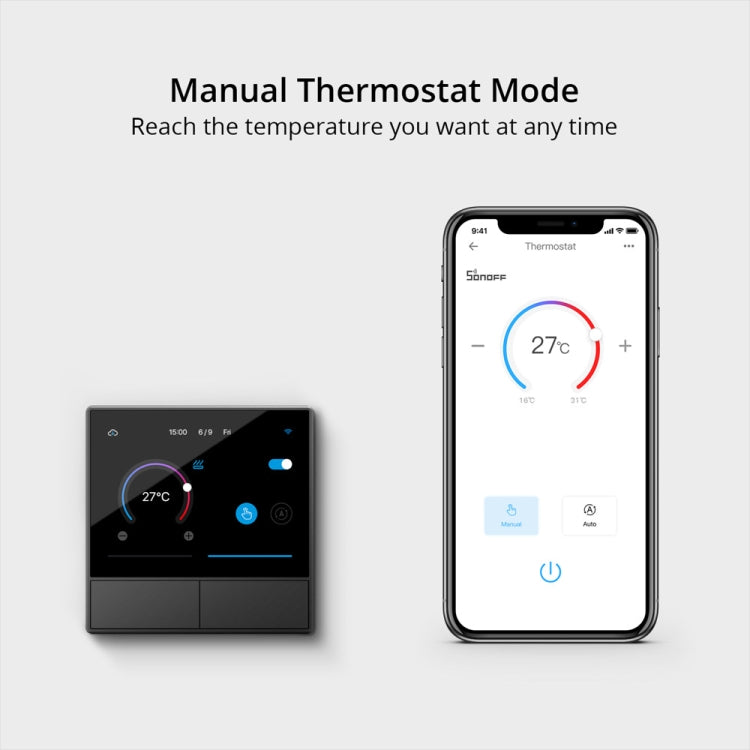 Sonoff NSPanel WiFi Smart Scene Switch Thermostat Temperature All-in-One Control Touch Screen, US Plug (White) - Smart Switch by Sonoff | Online Shopping South Africa | PMC Jewellery | Buy Now Pay Later Mobicred