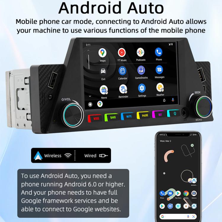 4.7 inch AUTO/CarPlay Navigation Bluetooth FM Radio Car MP5 Marquee(161W) - Car MP3 & MP4 & MP5 by PMc TechLife | Online Shopping South Africa | PMc TechLife | Buy Now Pay Later Mobicred