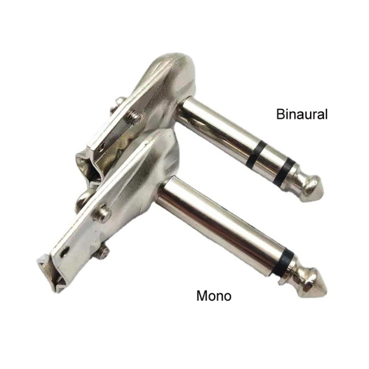 10pcs 6.35mm Right Angle Guitar Plug Audio Microphone Amplifier Connector, Specification: Mono - Microphone Audio Cable & Connector by PMC TechLife | Online Shopping South Africa | PMC TechLife