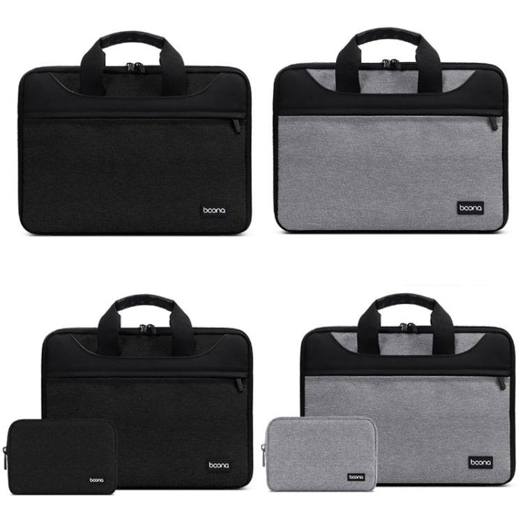 Baona BN-I003 Oxford Cloth Full Open Portable Waterproof Laptop Bag, Size: 14/15/15.6 inches(Grey) - 15 inch by Baona | Online Shopping South Africa | PMC Jewellery | Buy Now Pay Later Mobicred