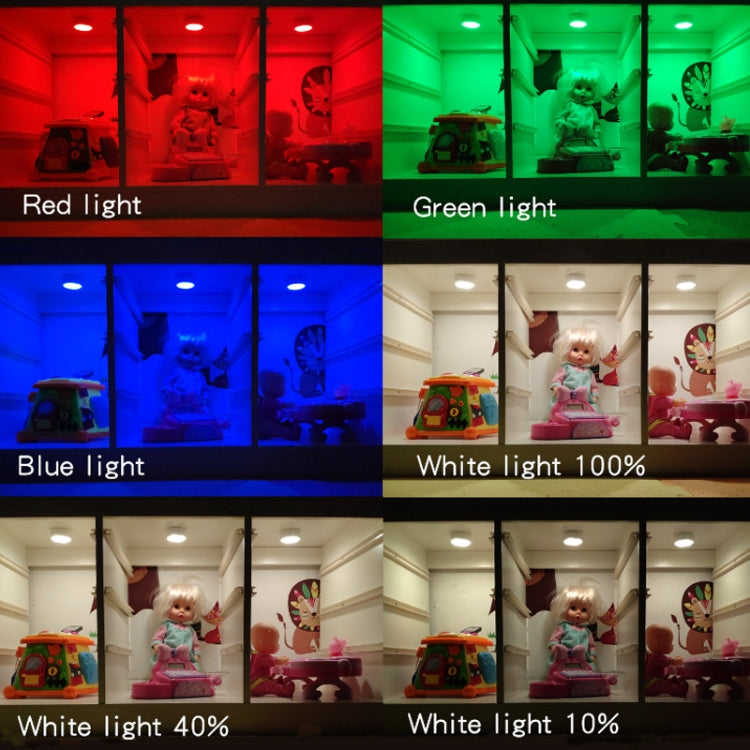 Ambience Pat Light Bedside Eye Protection Night Light, Color: RGBW Color Light Charging(6pcs With 2 Remote Control) - Novelty Lighting by PMC TechLife | Online Shopping South Africa | PMC TechLife | Buy Now Pay Later Mobicred