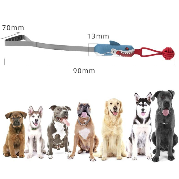 KY-103 Bite and Sound Dog Cotton Rope Toy Ball Interactive Pull Weaving Pet Toy(Shark) - Rope Toys by PMC Jewellery | Online Shopping South Africa | PMC Jewellery