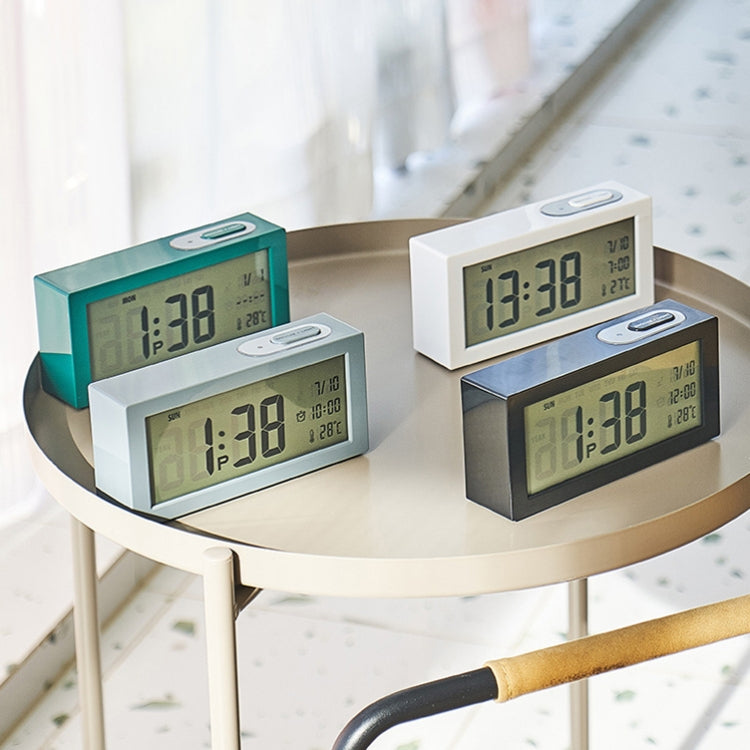 8890H Multifunctional Photosensitive Bedside Small Alarm Clock LCD Screen Digital Clock(White) - Alarm Clocks by PMc TechLife | Online Shopping South Africa | PMc TechLife | Buy Now Pay Later Mobicred