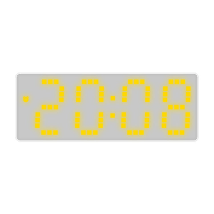 8017 LED Screen Voice Control Digital Alarm Clock Desktop Multifunctional Temperature Clock(Yellow) - Alarm Clocks by PMc TechLife | Online Shopping South Africa | PMc TechLife | Buy Now Pay Later Mobicred