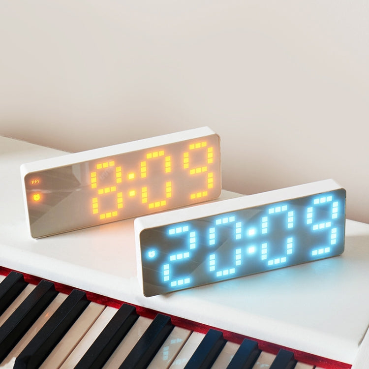 8017 LED Screen Voice Control Digital Alarm Clock Desktop Multifunctional Temperature Clock(White) - Alarm Clocks by PMc TechLife | Online Shopping South Africa | PMc TechLife | Buy Now Pay Later Mobicred