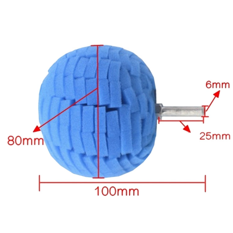 2pcs Car Wheel Rim Small Area Sponge Polishing Ball(Random Color Delivery) - Polishing Machine & Accessories by PMC Jewellery | Online Shopping South Africa | PMC Jewellery