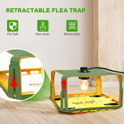 2pcs SK121 Square Fly Trap Flea Trap Pet Household Flea Light Catcher(US Plug) - Traps by PMC Jewellery | Online Shopping South Africa | PMC Jewellery | Buy Now Pay Later Mobicred