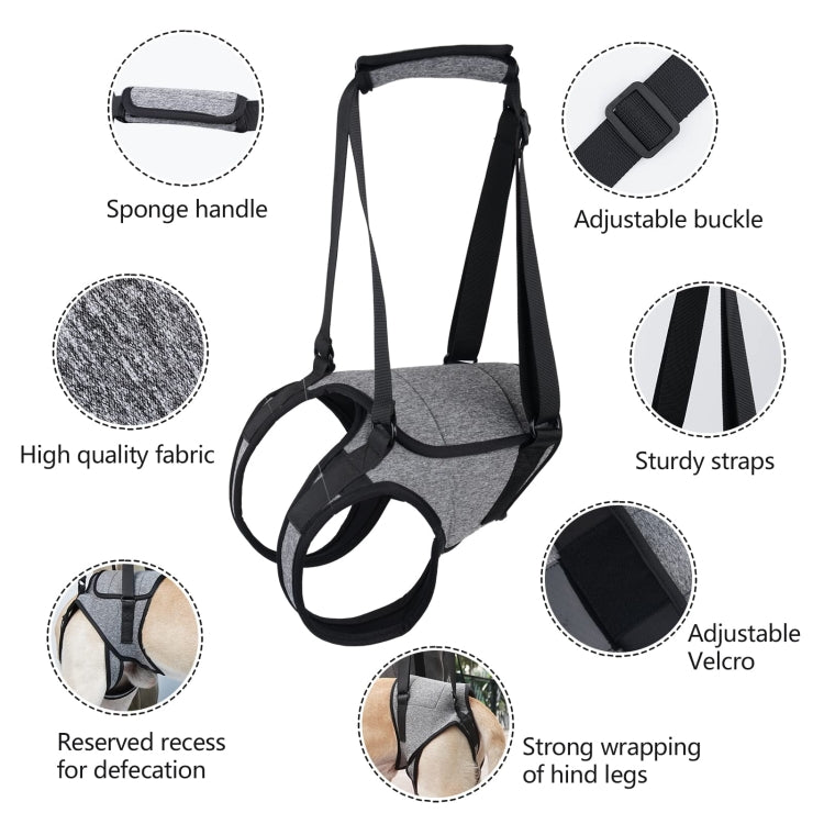 Dog Hind Leg Auxiliary Strap Decompression Auxiliary Travel Belt For Elderly and Injured Dog, Size: L - Protector Walking Aids by PMC Jewellery | Online Shopping South Africa | PMC Jewellery