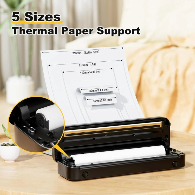 Phomemo M832 300dpi Wireless Thermal Portable Printer, Size: Letter Version(White) - free shipping - PMC TechLife - Order now!