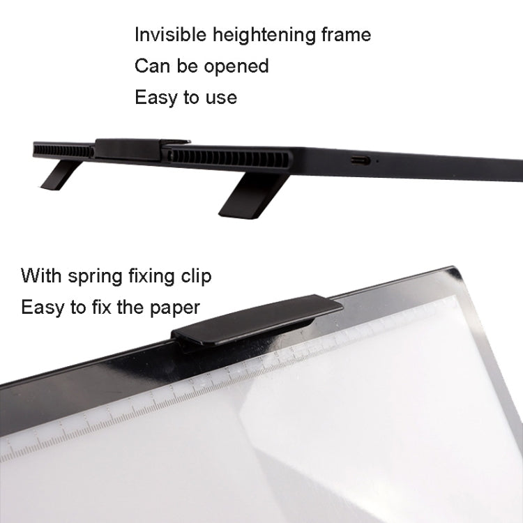 A4-D28B Rechargeable Copy Desk Drawing Board, Specification: With Charging Line+US Plug Adapter -  by PMC TechLife | Online Shopping South Africa | PMC TechLife | Buy Now Pay Later Mobicred