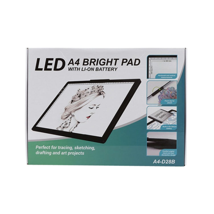 A4-D28B Rechargeable Copy Desk Drawing Board, Specification: With Charging Line+EU Plug Adapter - free shipping - PMC TechLife - Order now!
