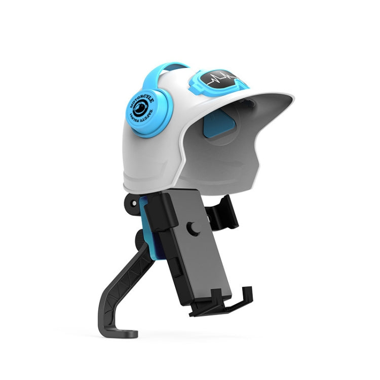 Small Helmet Sunscreen Phone Stand Bracket Motorcycle Mobile Phone Holder,Spec: Rearview Mirror White - Holder by PMC TechLife | Online Shopping South Africa | PMC TechLife | Buy Now Pay Later Mobicred
