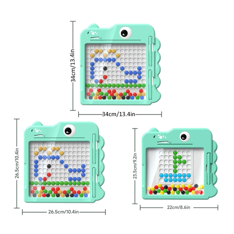 Kids Magnetic Drawing Board Big Chess Children Creative Toys, Spec: 106 Beads Dinosaur Yellow - Drawing Toys by PMC Jewellery | Online Shopping South Africa | PMC Jewellery | Buy Now Pay Later Mobicred