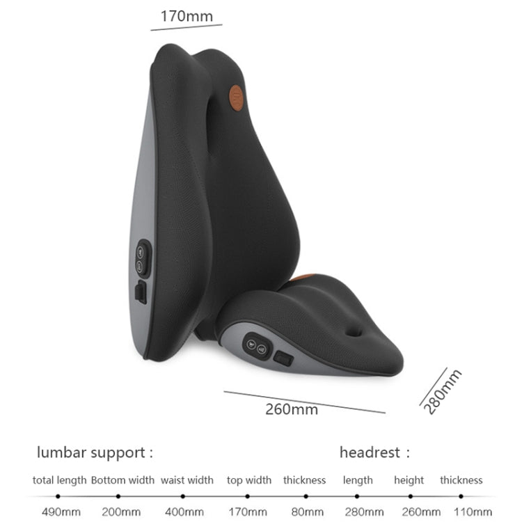 SR-21 Car Lumbar Cushion Headrest Seat Memory Foam Accessories, Style: Ordinary Lumbar Support (Black) - Seat Accessories by PMC TechLife | Online Shopping South Africa | PMC TechLife | Buy Now Pay Later Mobicred