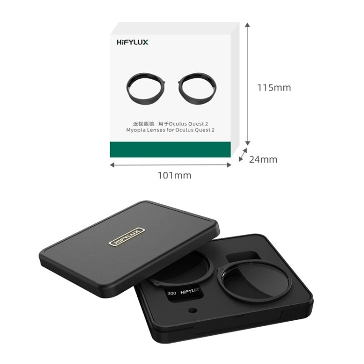 For Oculus Quest 2 Hifylux Q2-QF11 1pair Myopia Lens Frame Aspheric Resin VR Glasses Accessories(150 Degrees) - VR Accessories by Hifylux | Online Shopping South Africa | PMC Jewellery | Buy Now Pay Later Mobicred