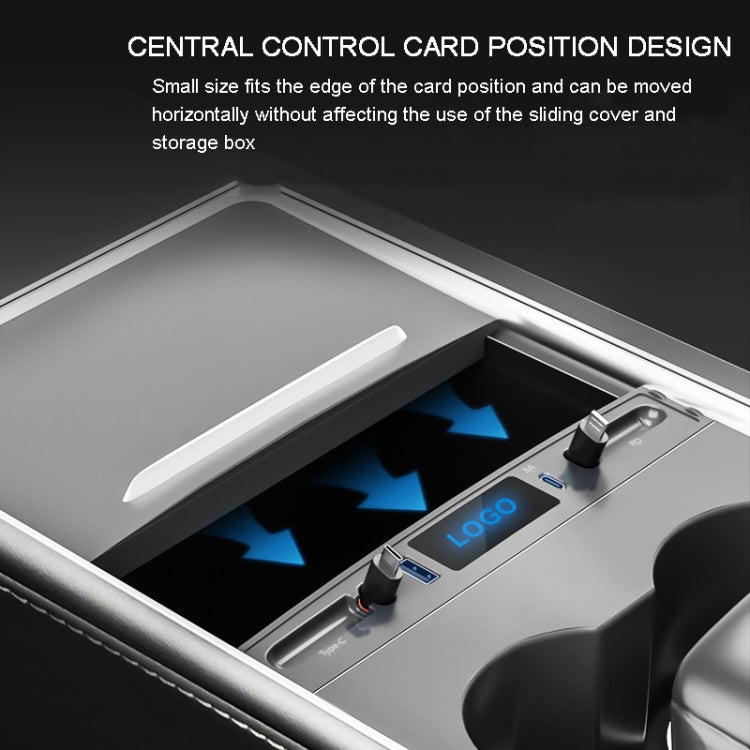 For Tesla Model 3 / Y 27W Quick Interior Charger Intelligent USB-C/Type-C Docking Station HUB - DIY Modified Charger by PMC TechLife | Online Shopping South Africa | PMC TechLife | Buy Now Pay Later Mobicred