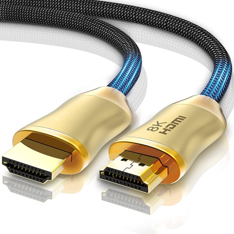 CO-HD801 1m HDMI 2.1 Version 8K 60Hz For PS4 Cable Projector Notebook Set-Top Box Cable(Gold) - Cable by PMC TechLife | Online Shopping South Africa | PMC TechLife