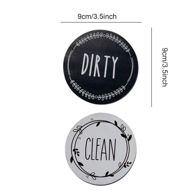 Dishwasher Round Magnet Clean Dirty Sign Double-Sided Dishwasher Magnet Cover(Red Green) - Dish Washers & Accessories by PMc TechLife | Online Shopping South Africa | PMc TechLife | Buy Now Pay Later Mobicred