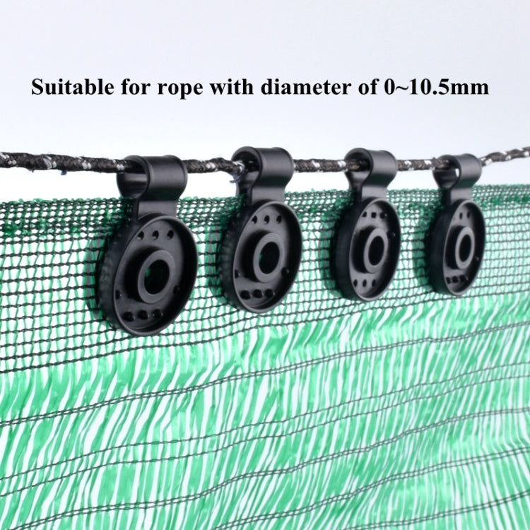 50pcs /Pack Sunshade Net Clip Garden Greenhouse Netting Shade Cloth Fastener(Black) - Garden Netting by PMC Jewellery | Online Shopping South Africa | PMC Jewellery | Buy Now Pay Later Mobicred