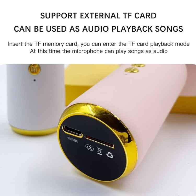 X6 Children Portable Bluetooth Light Microphone Audio All-in-One Machine(Pink) - Microphone by PMC TechLife | Online Shopping South Africa | PMC TechLife | Buy Now Pay Later Mobicred