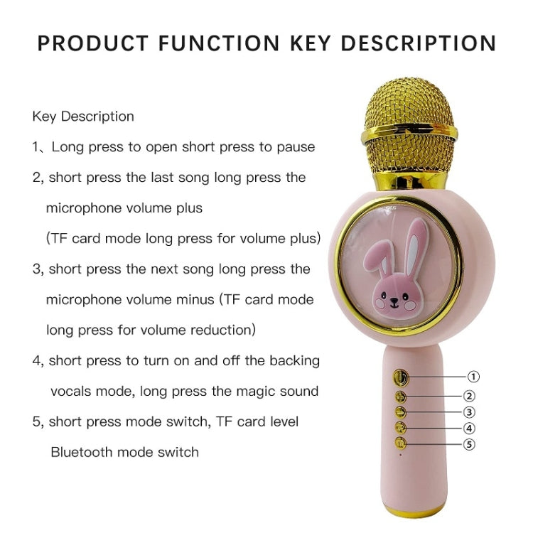 X6 Children Portable Bluetooth Light Microphone Audio All-in-One Machine(Pink) - Microphone by PMC Jewellery | Online Shopping South Africa | PMC Jewellery | Buy Now Pay Later Mobicred