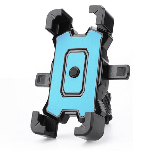 Electric Bike Motorcycle Bicycle Riding Shockproof Navigation Bracket, Color: Blue For Handlebar - Holders by PMC Jewellery | Online Shopping South Africa | PMC Jewellery | Buy Now Pay Later Mobicred