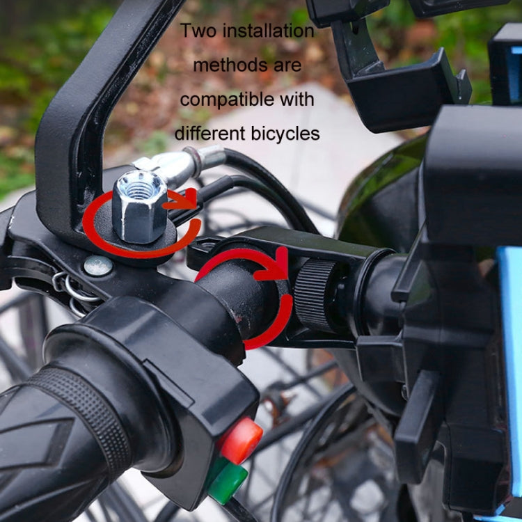 Electric Bike Motorcycle Bicycle Riding Shockproof Navigation Bracket, Color: Blue For Rearview Mirror - free shipping - PMC TechLife - Order now!