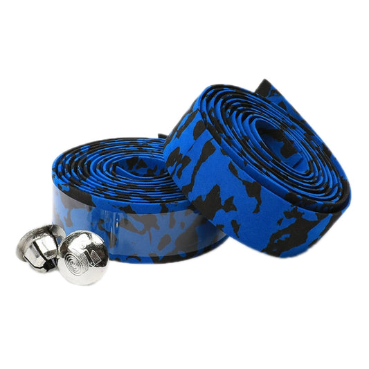 Camouflage Bicycle Curved Handlebar Straps(Blue Black) - Decorative Accessories by PMC Jewellery | Online Shopping South Africa | PMC Jewellery | Buy Now Pay Later Mobicred