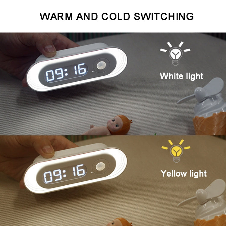 D05  Smart  Induction Magnetic Night Light with Time Display,Spec: Touch Dimming - Sensor LED Lights by PMC TechLife | Online Shopping South Africa | PMC TechLife | Buy Now Pay Later Mobicred