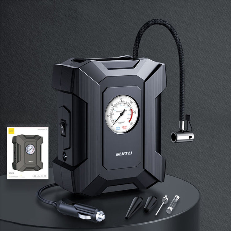 SUITU  ST-818  DC 12V Wired Car Air Pump Tire Inflator With LED Lighting Pointer Model - Inflatable Pump by SUITU | Online Shopping South Africa | PMC TechLife