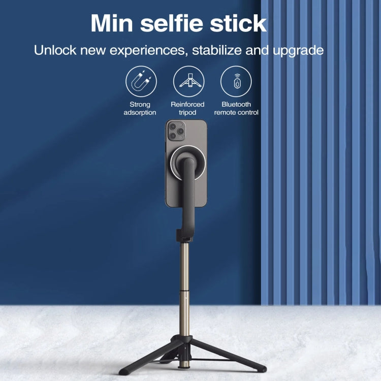 Magnetic Selfie Stick Tripod Handheld Stabilizer Rod With Remote Controller(Black) - Selfie Sticks by PMC Jewellery | Online Shopping South Africa | PMC Jewellery | Buy Now Pay Later Mobicred