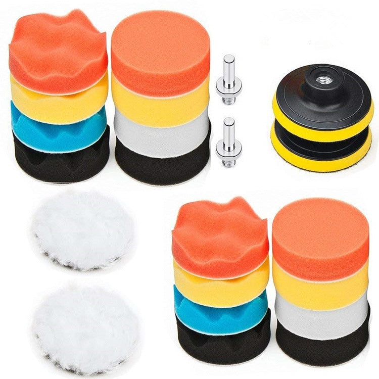 22 In 1 3 Inch Polishing Waxing Pad Sponge Buffing Kit - Polishing Machine & Accessories by PMC TechLife | Online Shopping South Africa | PMC TechLife | Buy Now Pay Later Mobicred