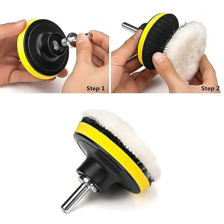 25 In 1 3 Inch Polishing Waxing Pad Sponge Buffing Kit - Polishing Machine & Accessories by PMC TechLife | Online Shopping South Africa | PMC TechLife | Buy Now Pay Later Mobicred