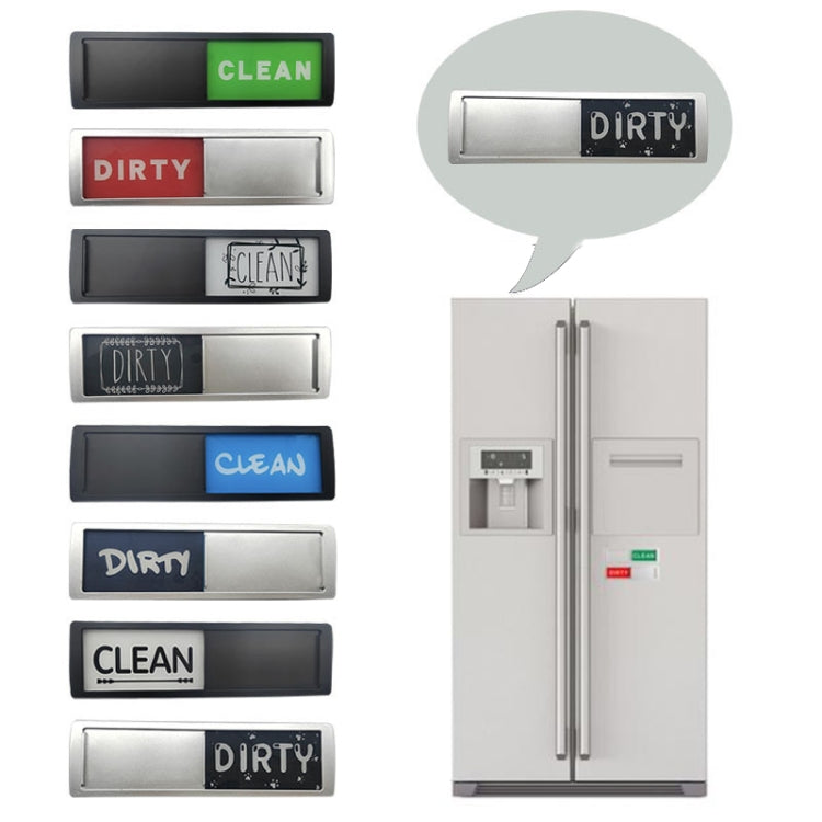 Dishwasher Magnet Clean Dirty Sign Double-Sided Refrigerator Magnet(Silver Lace White Gray) - Dish Washers & Accessories by PMc TechLife | Online Shopping South Africa | PMc TechLife | Buy Now Pay Later Mobicred