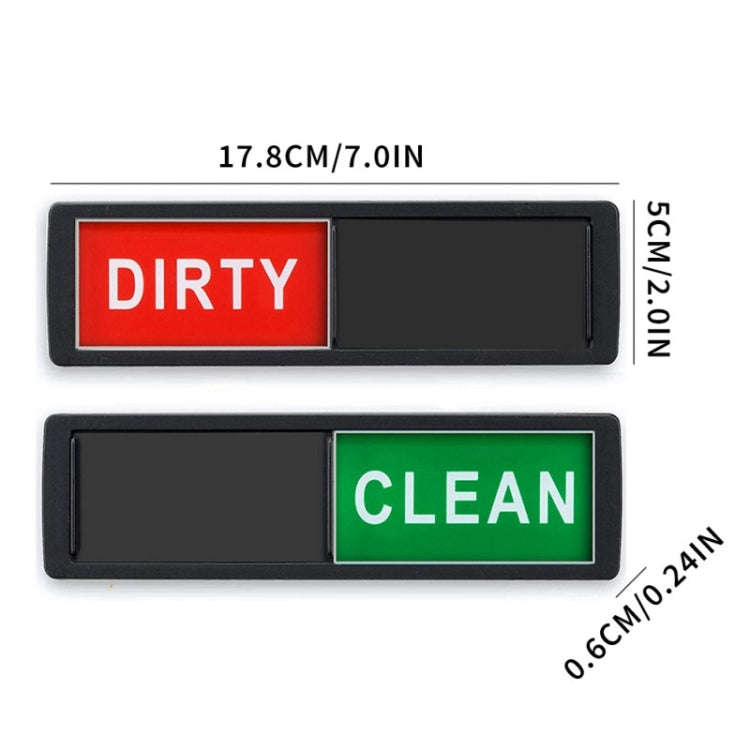 Dishwasher Magnet Clean Dirty Sign Double-Sided Refrigerator Magnet(Silver White Coffee Horizontal Wood Grain) - Dish Washers & Accessories by PMc TechLife | Online Shopping South Africa | PMc TechLife | Buy Now Pay Later Mobicred