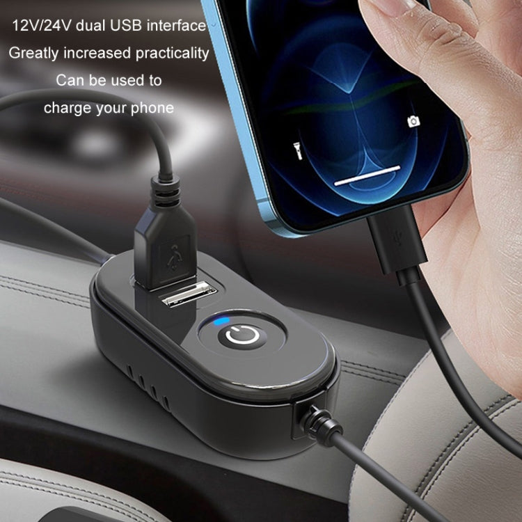 F6026 Large Suction Cup Vehicle-Mounted Double-Head Fan, Model: USB - Heating & Fans by PMC TechLife | Online Shopping South Africa | PMC TechLife