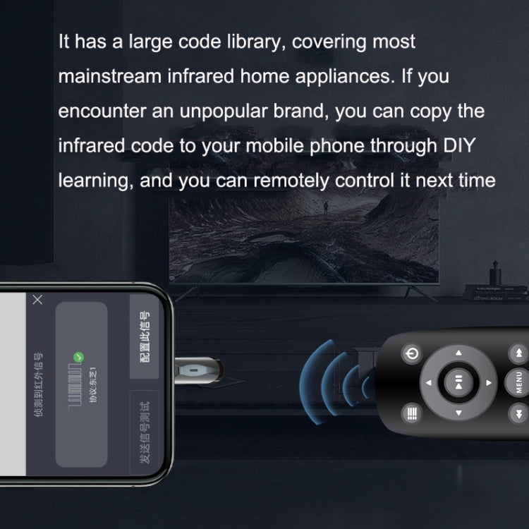 R10 Phone Smart Infrared Transmitter Learning Type Long Distance Remote Control, Interface: Type-C/USB-C - Phone Remote Control by PMC TechLife | Online Shopping South Africa | PMC TechLife