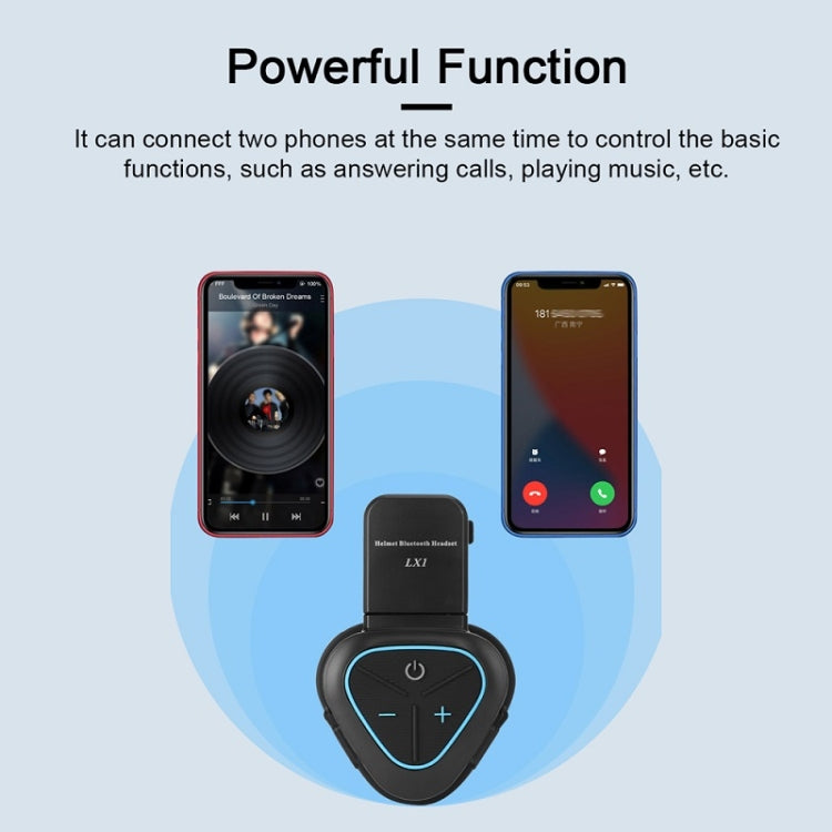 LX1 Motorcycle Half Helmet Waterproof Wireless 5.3 Bluetooth Headset, Version: English(Classic Red) - Motorcycle Walkie Talkie by PMC TechLife | Online Shopping South Africa | PMC TechLife | Buy Now Pay Later Mobicred