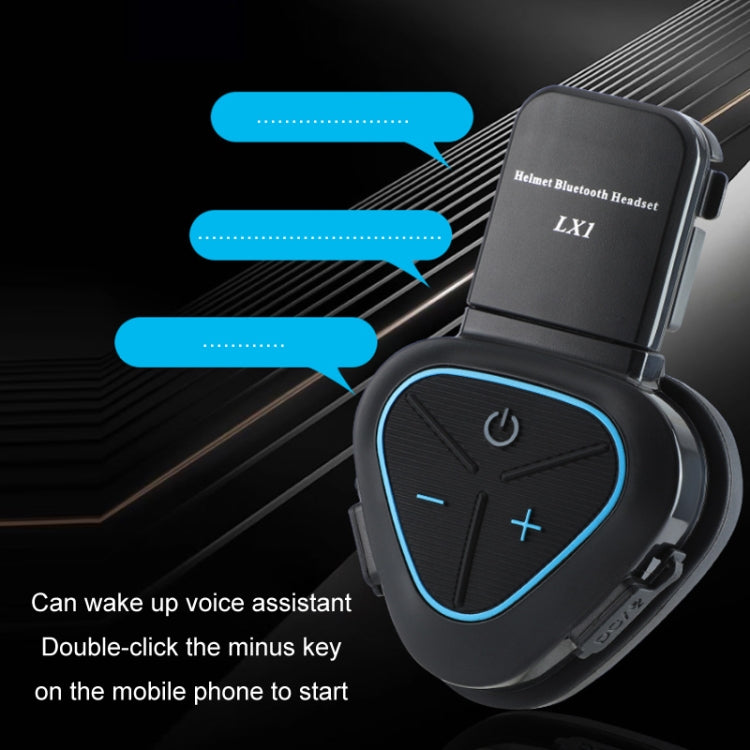 LX1 Motorcycle Half Helmet Waterproof Wireless 5.3 Bluetooth Headset, Version: English(Classic Blue) - Motorcycle Walkie Talkie by PMC TechLife | Online Shopping South Africa | PMC TechLife | Buy Now Pay Later Mobicred