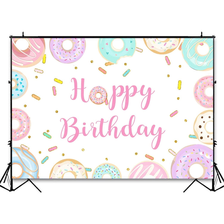 180x180cm Donut Cartoon Children Birthday Background Cloth - Birthday Party by PMC TechLife | Online Shopping South Africa | PMC TechLife | Buy Now Pay Later Mobicred