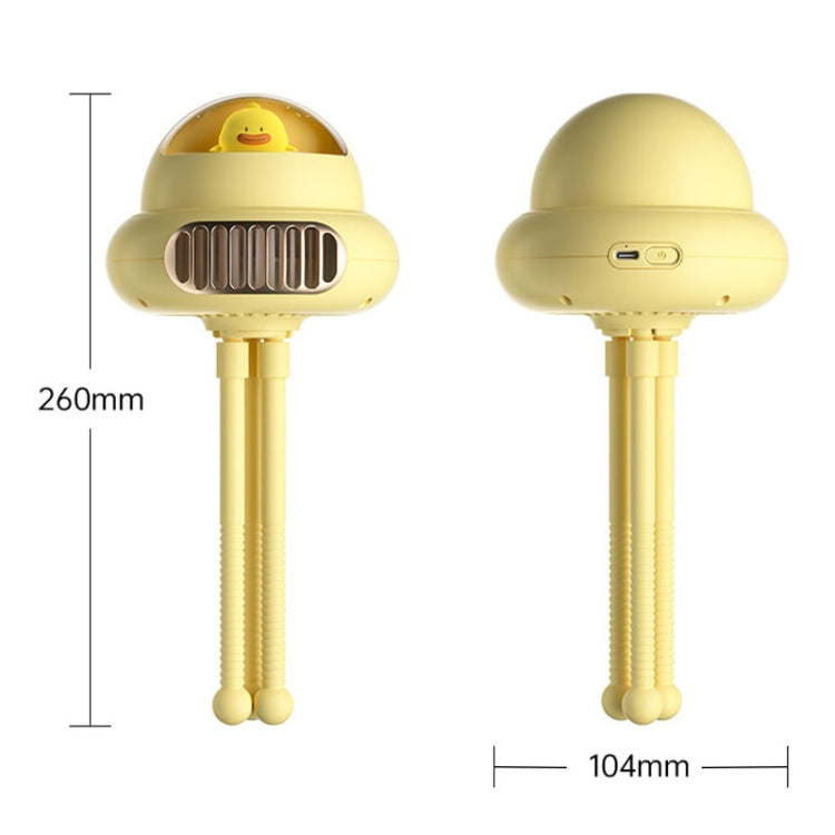 Shaking Head Stroller Fan Leafless Octopus Mute Portable Mini Fan Normal Version (Yellow) - Electric Fans by PMC TechLife | Online Shopping South Africa | PMC TechLife | Buy Now Pay Later Mobicred
