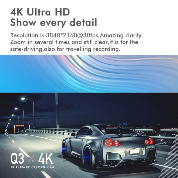 Anytek Q3 4K Driving Recorder WiFi Dual Record Night Vision Sensor Mobile Detection Recorder - free shipping - PMC TechLife - Order now!