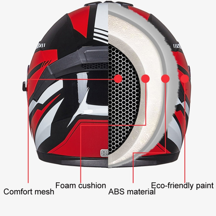 GXT Electric Vehicle Four Seasons Sun Protection & Windshield Double Lens Helmet, Size: XL(Bright White) - Helmets by GXT | Online Shopping South Africa | PMC Jewellery | Buy Now Pay Later Mobicred