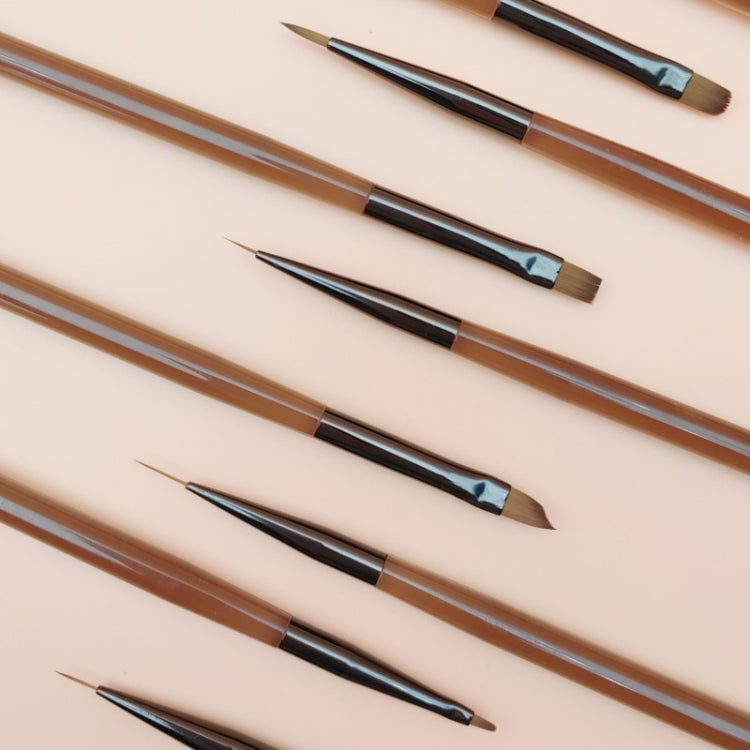 Brown Nail Art Pen Set Colorful Drawing Tools, Style: Round Head Pen - Nail Art Equipment by PMC Jewellery | Online Shopping South Africa | PMC Jewellery | Buy Now Pay Later Mobicred