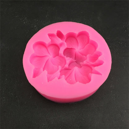 Silicone Handmade Mold Chocolate Epoxy Gypsum Fondant Mold(3 Petals Frangipani) - Arts & Crafts by PMC Jewellery | Online Shopping South Africa | PMC Jewellery