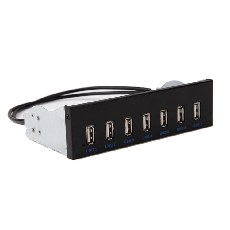7 Port USB2.0 Optical Drive Bit Front Panel, Style: Side Plug - free shipping - PMC Jewellery - Order now!