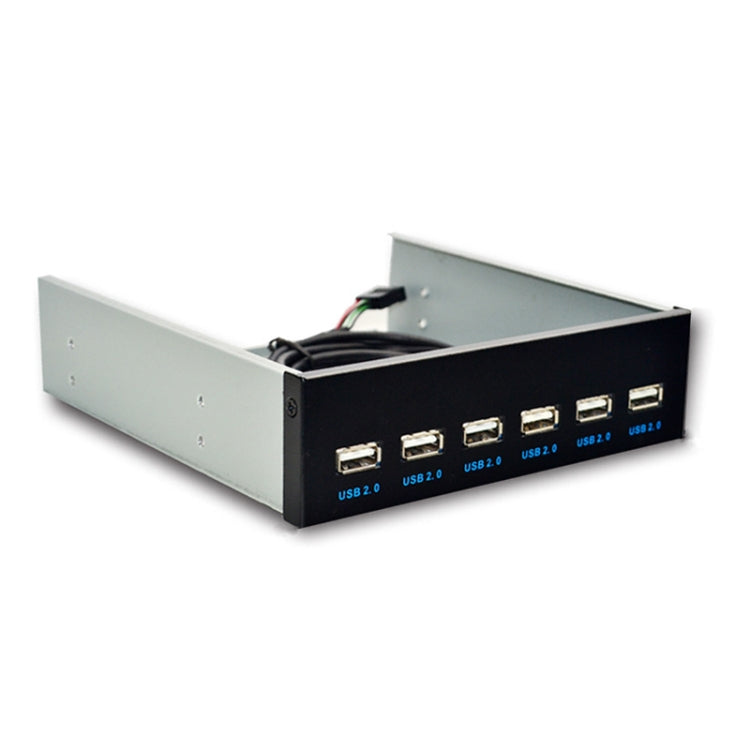 7 Port USB2.0 Optical Drive Bit Front Panel, Style: Flat Mouth - USB 2.0 HUB by PMC Jewellery | Online Shopping South Africa | PMC Jewellery | Buy Now Pay Later Mobicred