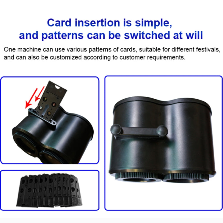 12 Cards EU Plug Not Easy To Fade Card Pattern 9W Double Cylinder Water Pattern Christmas Projection Light - Christmas Decoration Lamps by PMc TechLife | Online Shopping South Africa | PMc TechLife | Buy Now Pay Later Mobicred