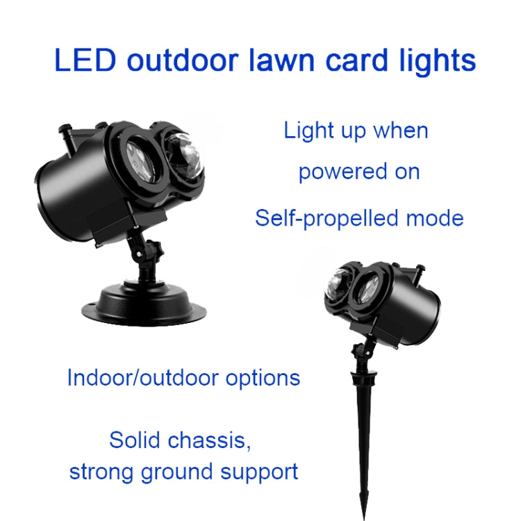 16 Cards US Plug Not Easy To Fade Card Pattern 9W Double Cylinder Water Pattern Christmas Projection Light - Christmas Decoration Lamps by PMc TechLife | Online Shopping South Africa | PMc TechLife | Buy Now Pay Later Mobicred
